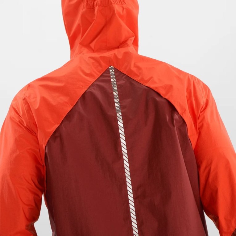 Chaquetas Shell Salomon Bonatti Impermeables Hombre Rojos | MX GWZQ592